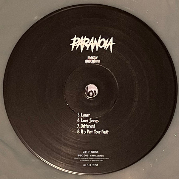 Maggie Lindemann Paranoia 12" vinyl EP record, side B label