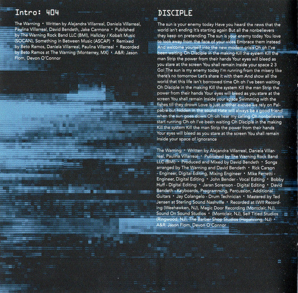 The Warning : Error (CD, Album)