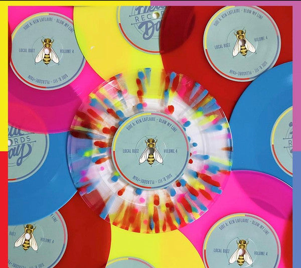 Ken LaFlaire* / FIT* : Local Buzz: Volume 4 (7", EP, RSD, Promo, Yel)