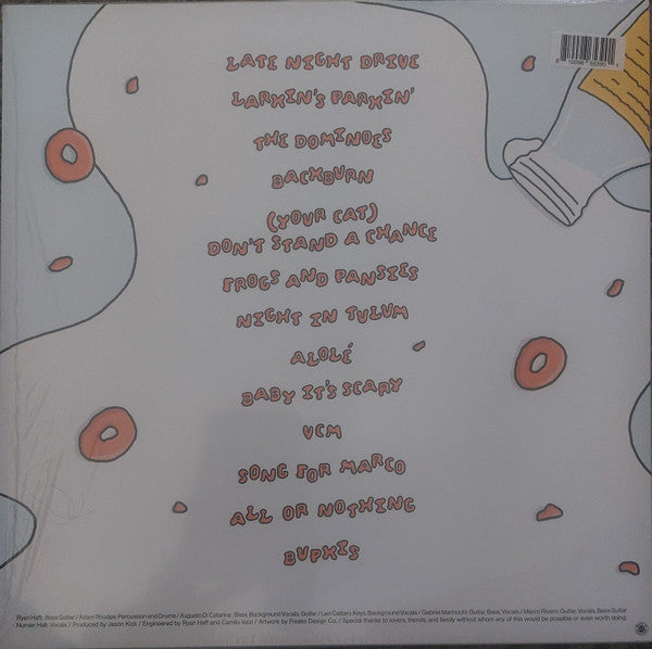 Mustard Service Variety Pack vinyl LP back cover with tracklist and barcode