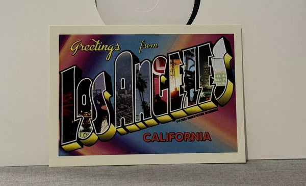 Blu Los Angeles test pressing vinyl LP Greetings from Los Angeles postcard