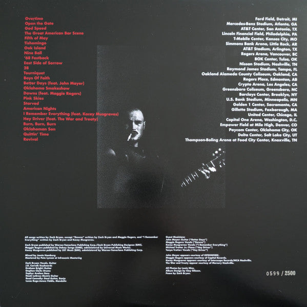 Zach Bryan : 24 (Live) (3xLP, Album, Ltd, Num)