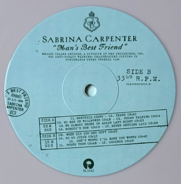 Sabrina Carpenter : Man's Best Friend (LP, Album, Opa)