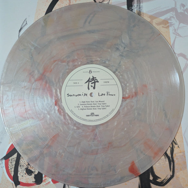 Lupe Fiasco Samurai DX limited edition white and red iridescent vinyl record