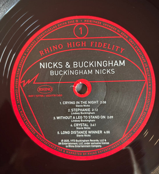 Buckingham Nicks : Buckingham Nicks (LP, Album, Ltd, Num, RE, 180)