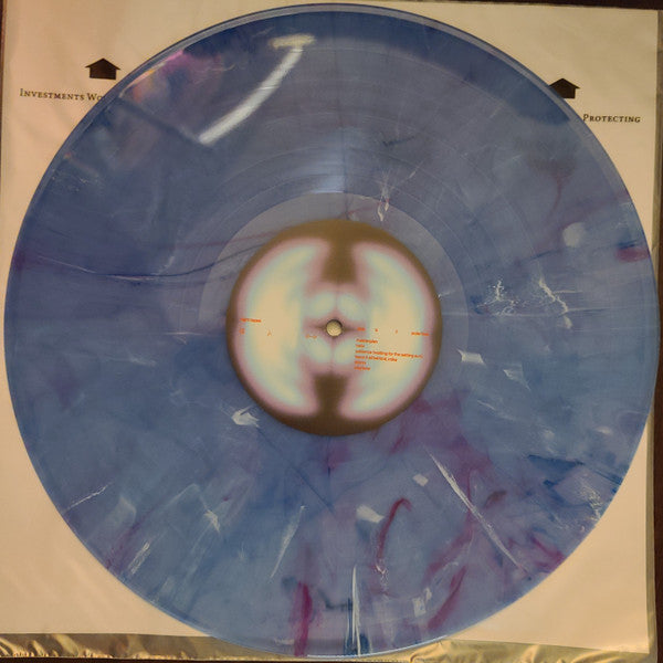 Night Tapes portals//polarities limited edition blue marble vinyl LP and label