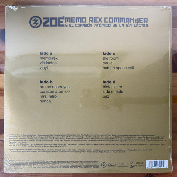 Zoé (3) : Memo Rex Commander Y El Corazón Atómico De La Vía Láctea (2xLP, Album, RE)