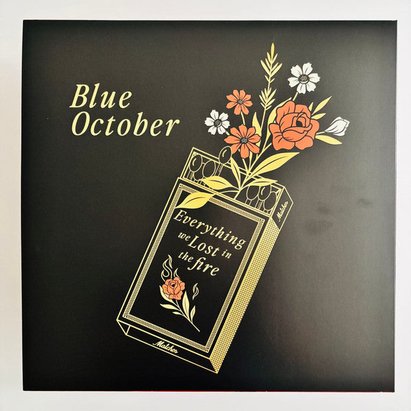 Blue October Everything We Lost In The Fire 12" single back cover with matchbox artwork