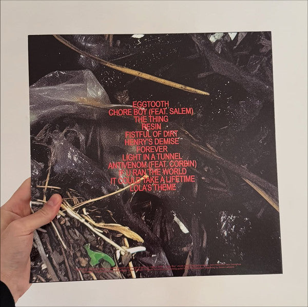 Shlohmo Repulsor vinyl LP back cover with tracklist, sealed