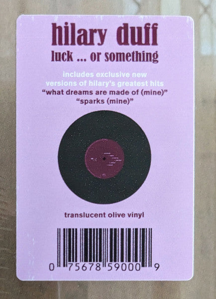 Hilary Duff : Luck... Or Something (LP, Album, Ltd, Oli)