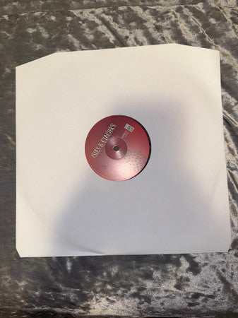Isles & Glaciers The Hearts Of Lonely People limited edition mixed berry vinyl LP label in inner sleeve