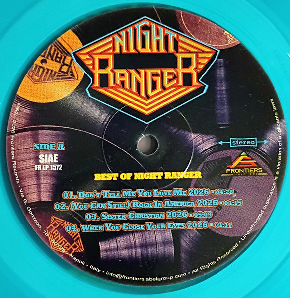 Night Ranger : Best Of Night Ranger (2xLP, Comp, Club, Ltd, Num, Blu)