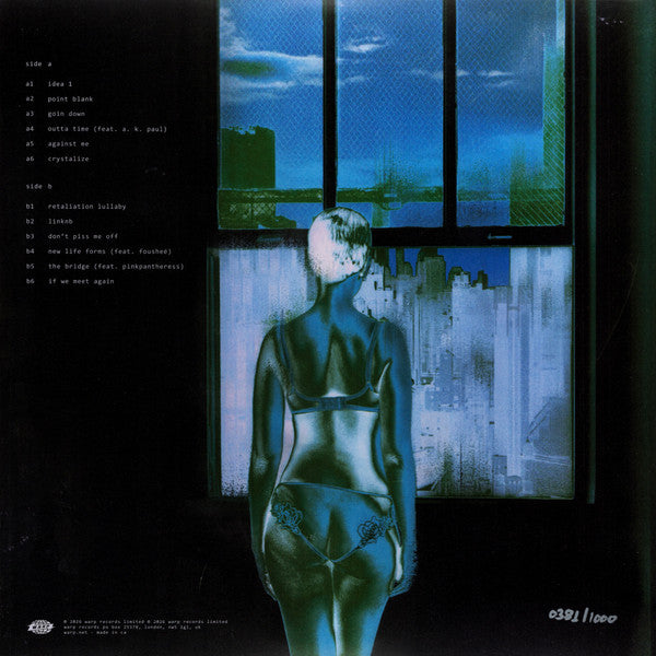 Kelela New Avatar vinyl LP back cover with tracklist and hand-numbered edition