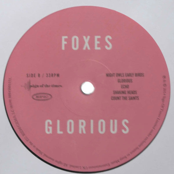 Foxes : Glorious (LP, Album, Ltd)