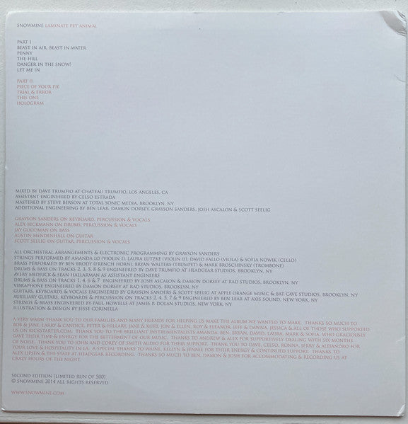 Snowmine : Laminate Pet Animal (LP, Album, Ltd, RE, Whi)
