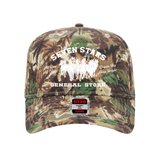 GRiZ Seven Stars General Store embroidered snapback hat in leafy camo