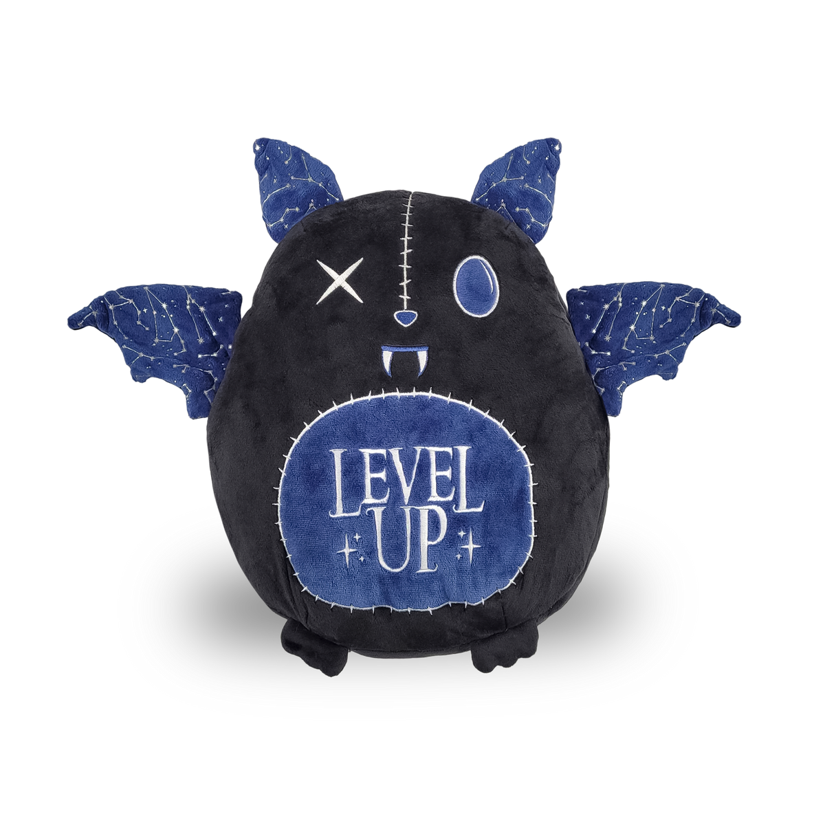 LEVEL UP Celestial Bat plushie backpack, front