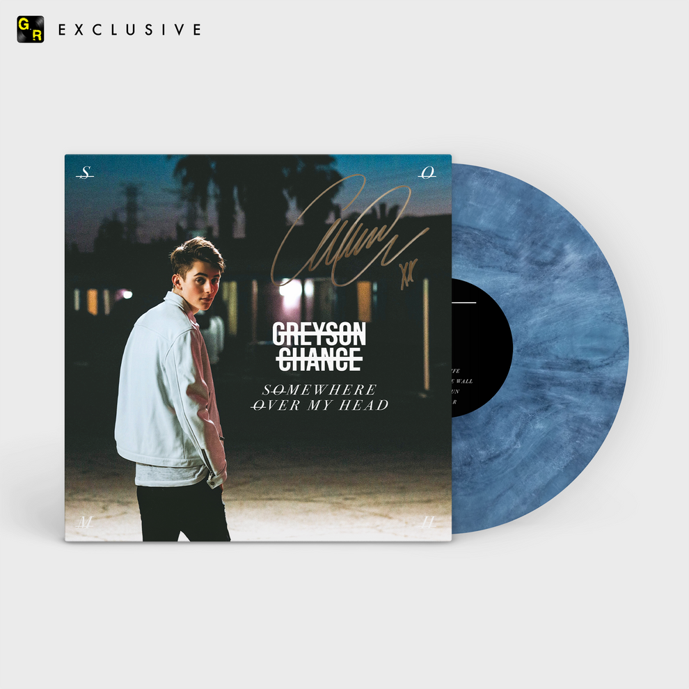 SIGNED Greyson Chance - Somewhere Over My Head Limited Edition "Dusk Blend" Vinyl Record LP