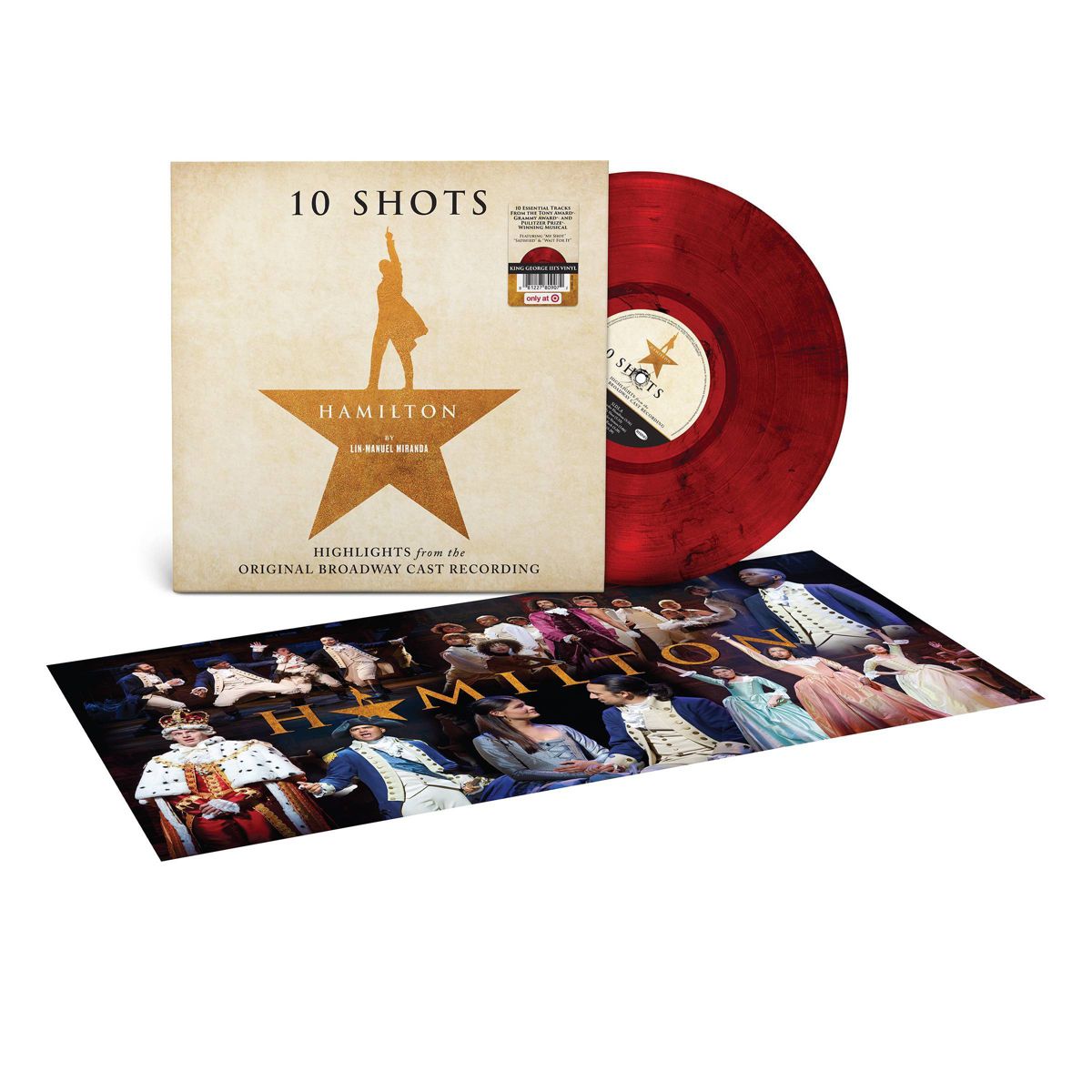 Lin-Manuel Miranda - Hamilton: 10 Shots Limited Edition "King George III's" Red Smoke Vinyl Record LP