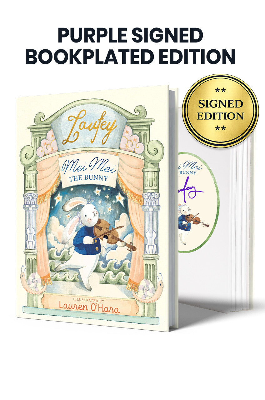SIGNED Laufey - Mei Mei The Bunny Book (with Bookplate and Purple Autograph)