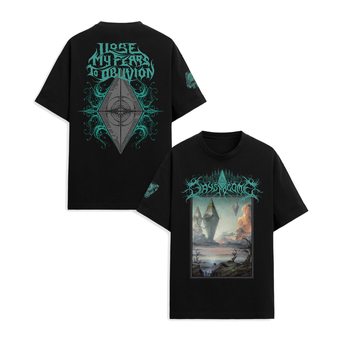 Seven Lions Days to Come screenprint t-shirt, front and back