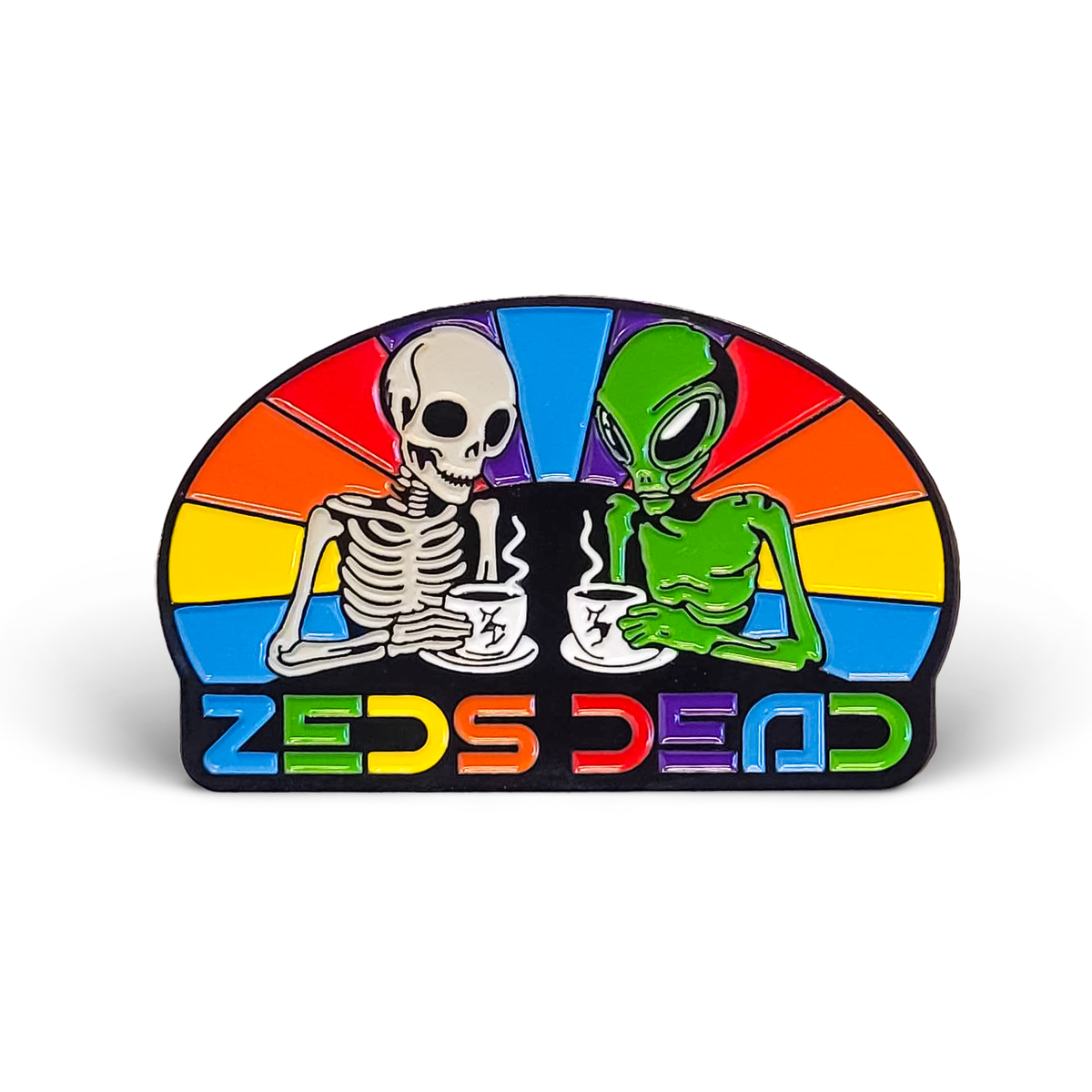 Zeds Dead Coffee Date alien enamel pin