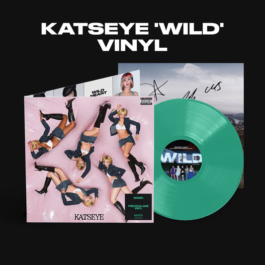 KATSEYE WILD signed limited edition Precious Jade 12" vinyl EP mockup