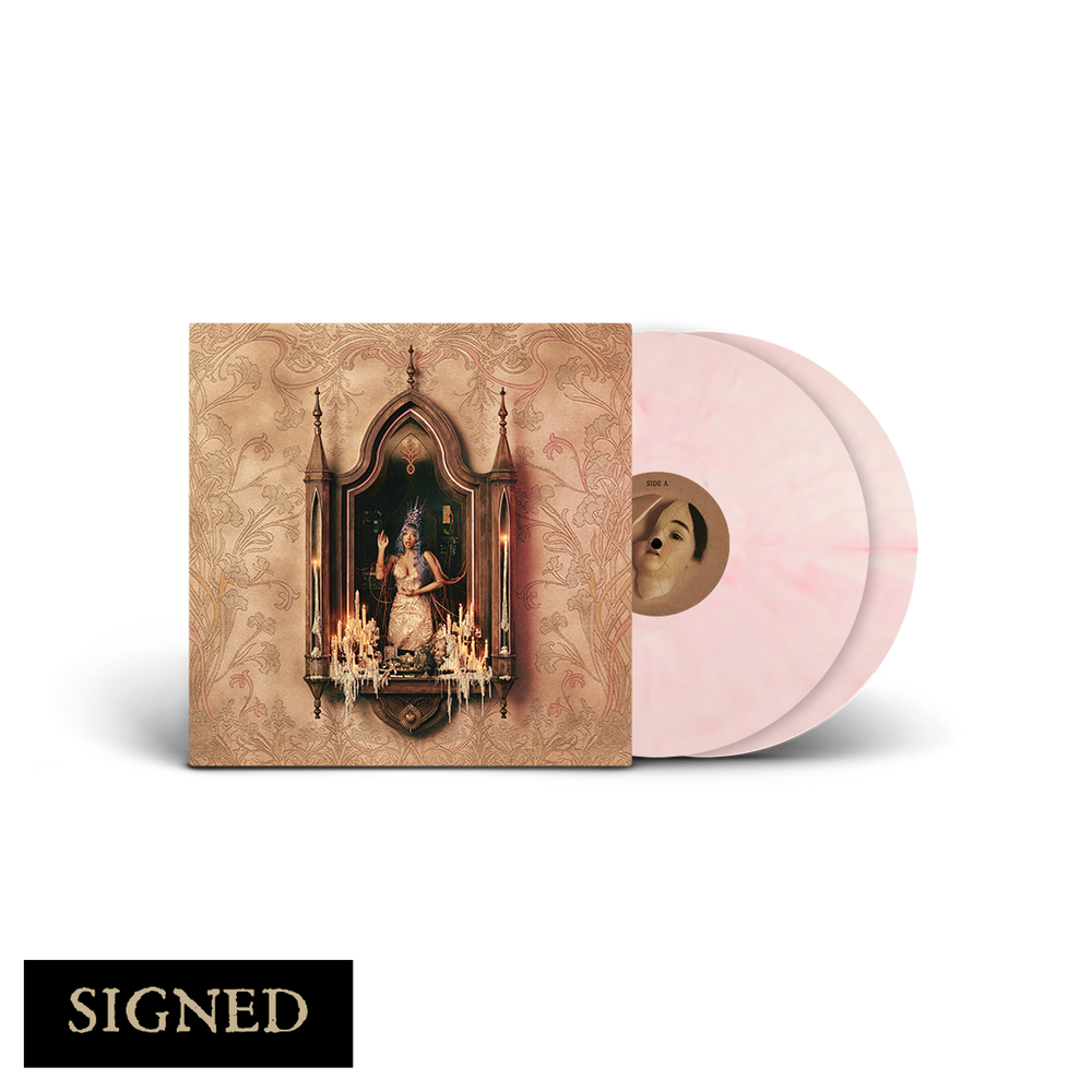 Melanie Martinez Hades signed limited edition Victorian Blush vinyl 2LP mockup