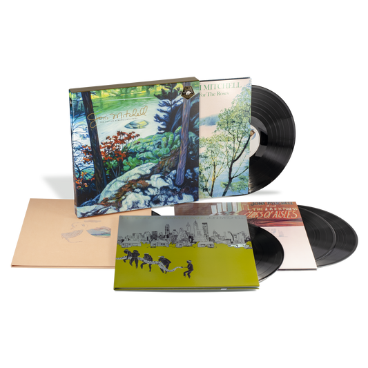 Joni Mitchell The Asylum Albums (1972-1975) Limited Edition 5xLP Vinyl Record Box Set mockup
