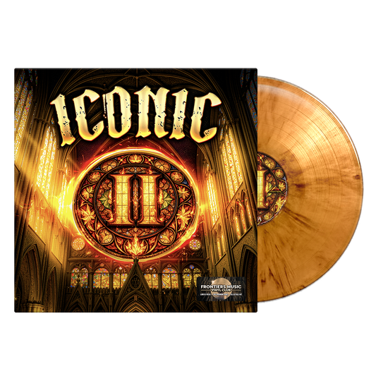 Iconic II limited edition orange marble vinyl LP mockup