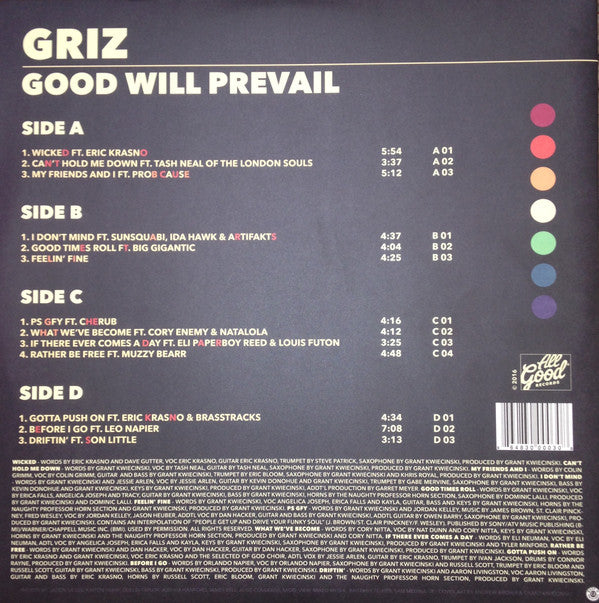 GRiZ (3) : Good Will Prevail (2xLP, Album)