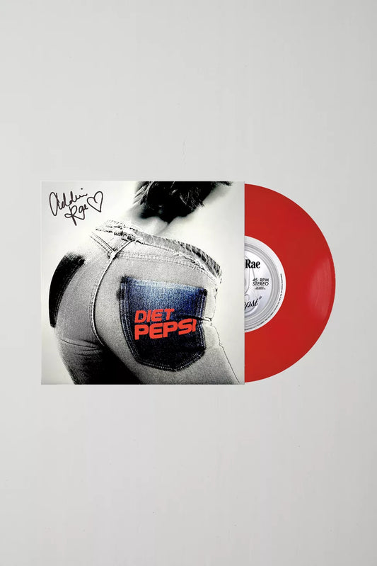 SIGNED Addison Rae - Diet Pepsi Limited Edition Red 7" Single Vinyl Record