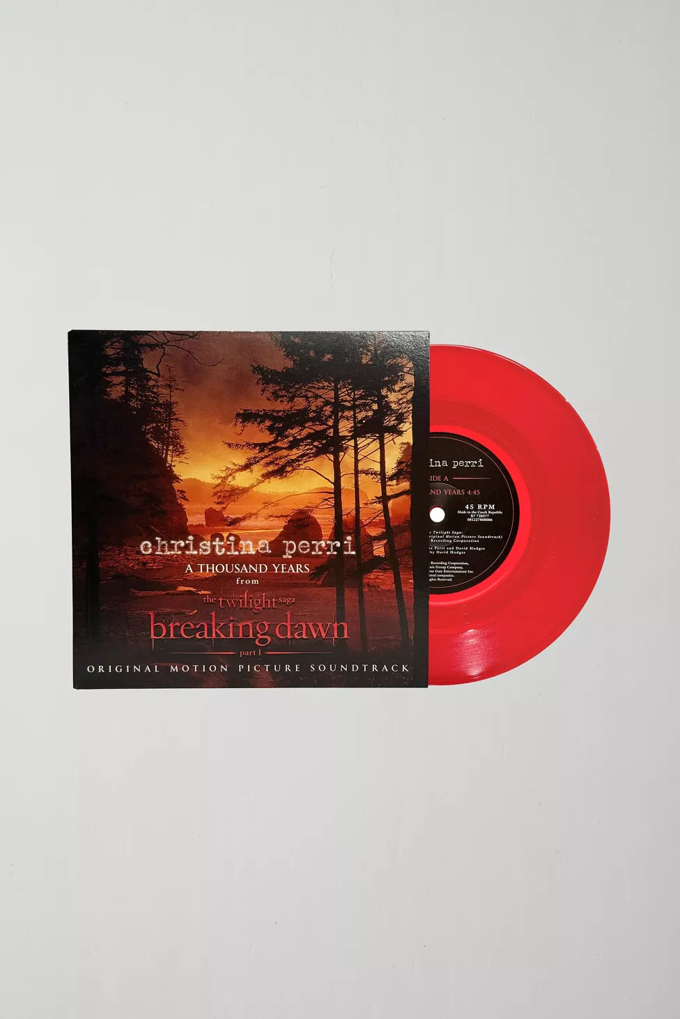 Christina Perri - A Thousand Years Limited Edition Red 7" Single Vinyl Record