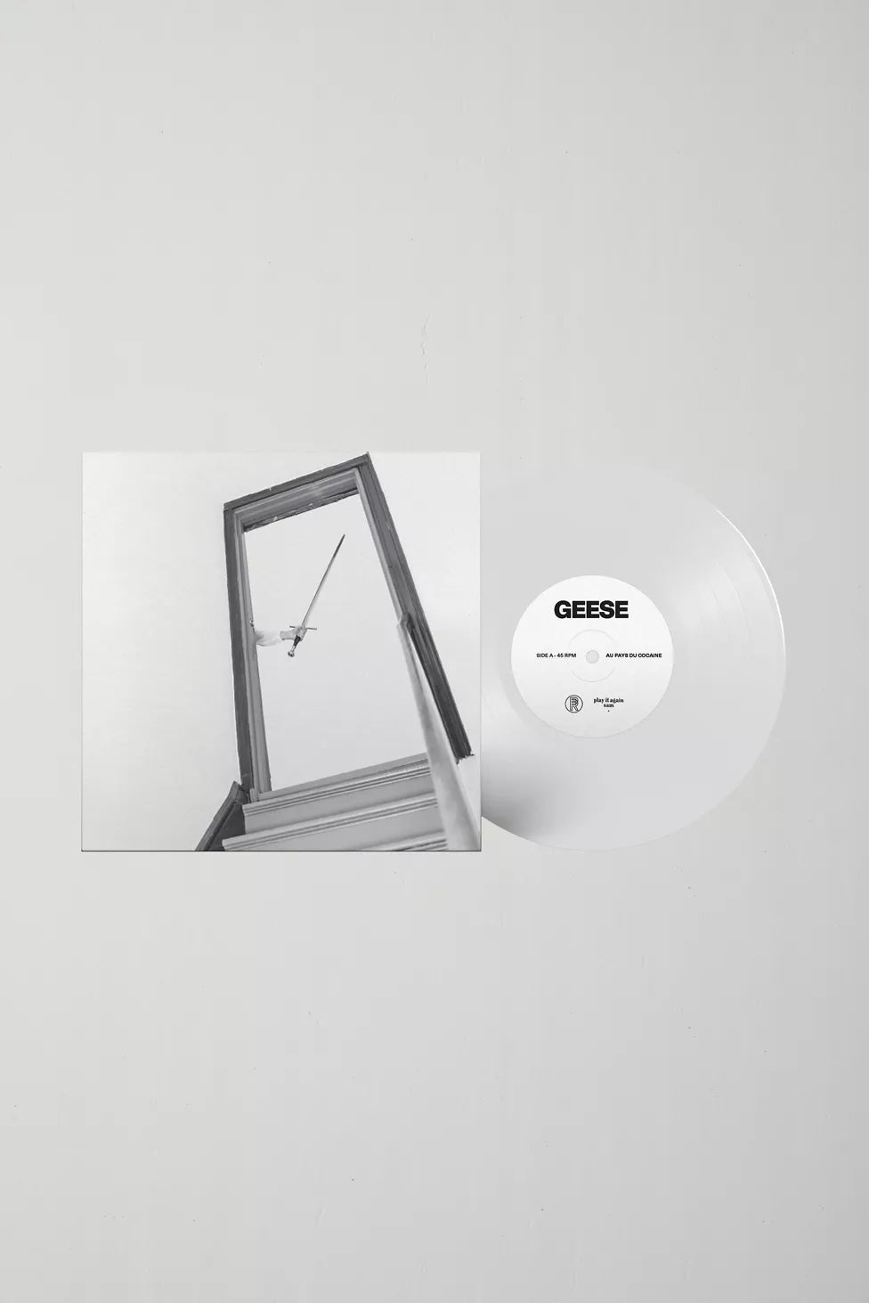 Geese - Au Pays Du Cocaine / Cobra Limited Edition White 7" Single Vinyl Record