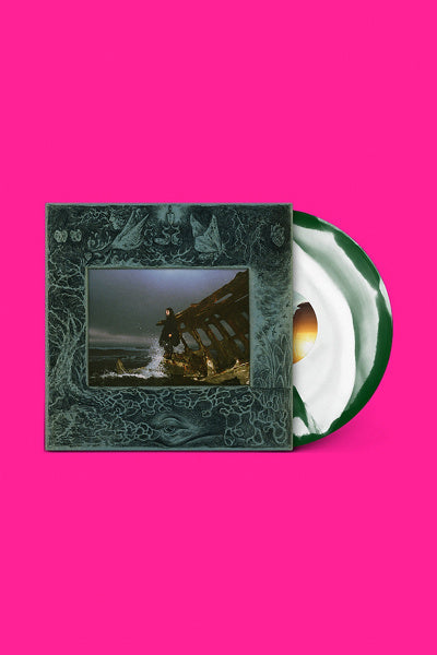 Searows Death In The Business Of Whaling limited edition green white starburst vinyl LP mockup