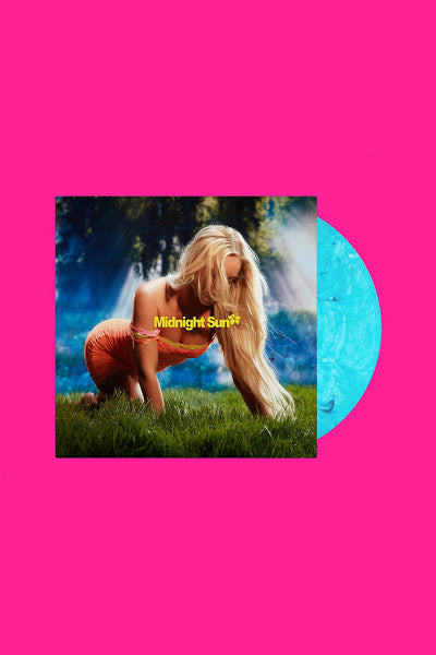 Zara Larsson Midnight Sun limited edition Dolphin Splash Aqua vinyl LP mockup