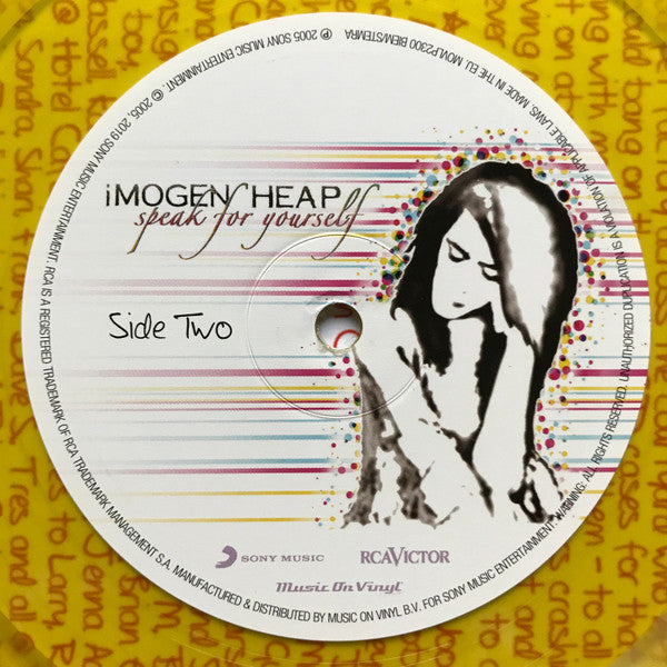Imogen Heap : Speak For Yourself (LP, Album, Ltd, Num, RE, Yel)