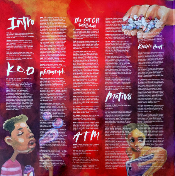 J. Cole : KOD (LP, Album, Ltd, Red)