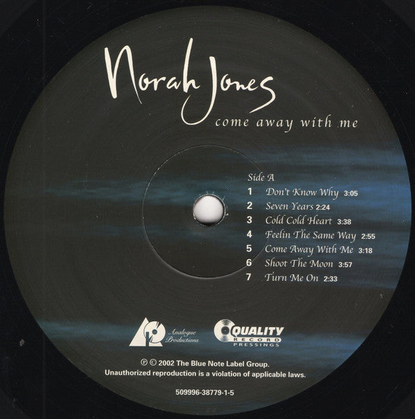 Norah Jones : Come Away With Me (LP, Album, Ltd, RE, RP, 200)
