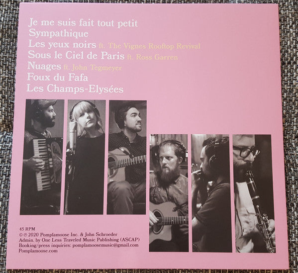 Pomplamoose & John Schroeder (7) : En Français (12", EP, Ltd)