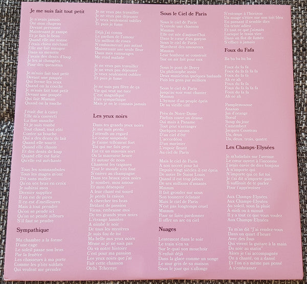 Pomplamoose & John Schroeder (7) : En Français (12", EP, Ltd)