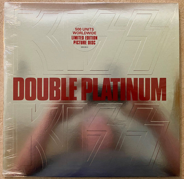 Kiss Double Platinum vinyl 2LP front cover, sealed, with picture disc hype sticker