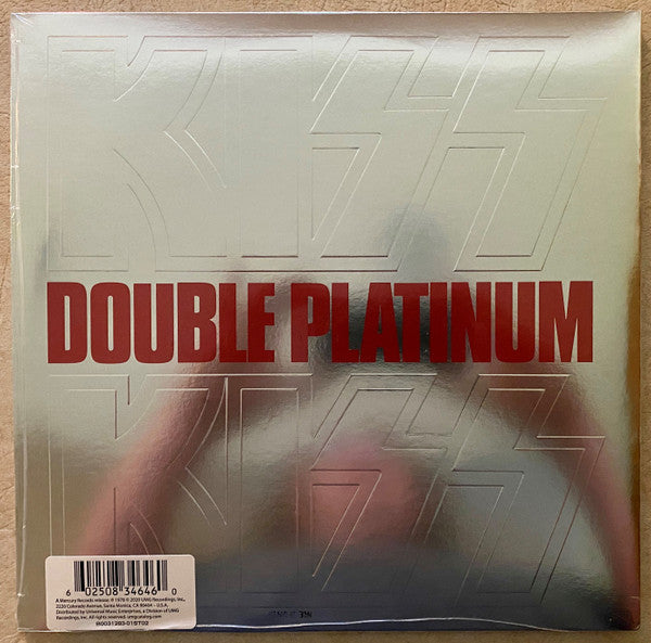 Kiss Double Platinum vinyl 2LP front cover, sealed, with barcode