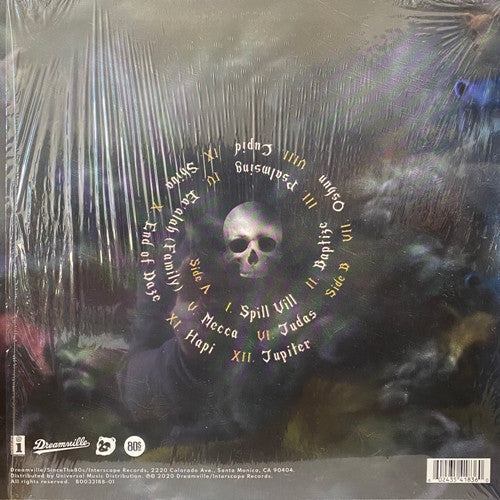 Spillage Village Spilligion vinyl LP back cover with tracklist and barcode, sealed