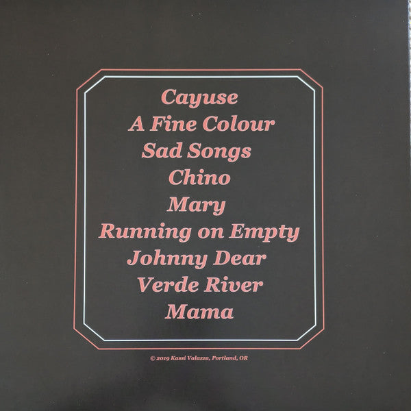 Kassi Valazza Dear Dead Days vinyl 2LP back cover with tracklist