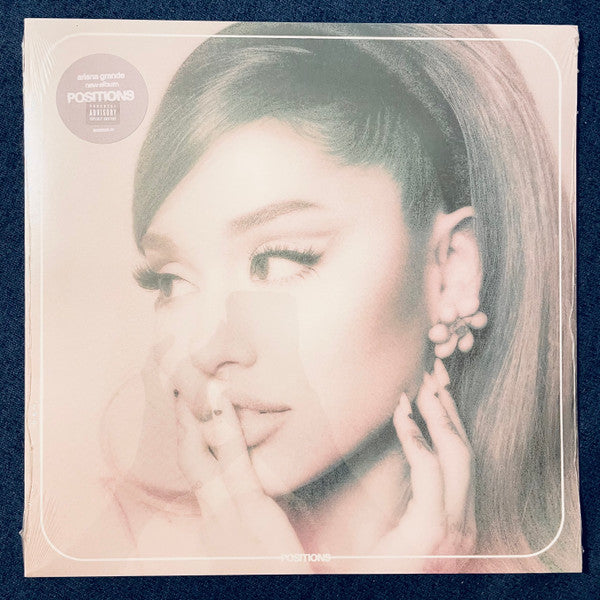 Ariana Grande Positions vinyl LP front cover, sealed with hype sticker