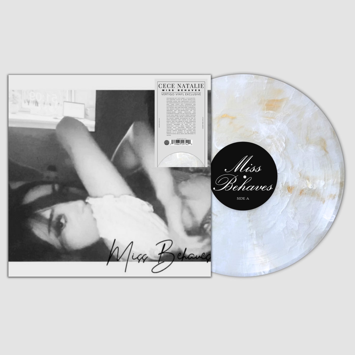 Cece Natalie - Miss Behaves Limited Edition Golden Pearl Vinyl Record LP