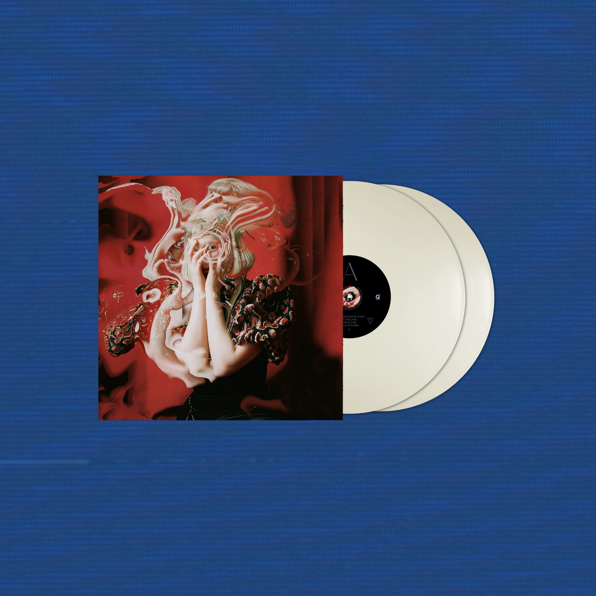 Aurora The Gods We Can Touch collectors edition Artemis cover white vinyl 2LP mockup