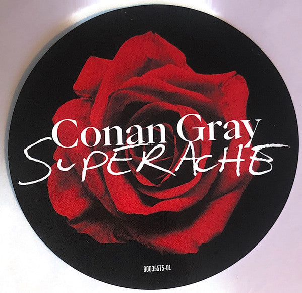 Conan Gray Superache vinyl LP rose print insert