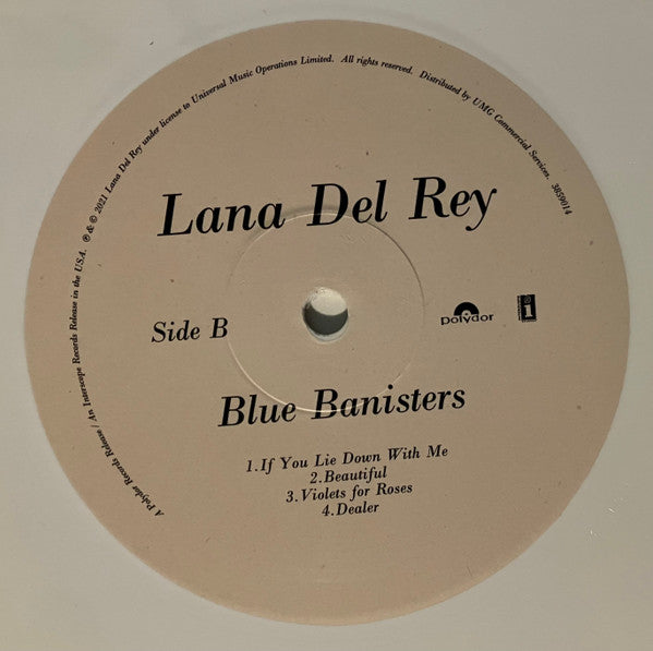 Lana Del Rey : Blue Banisters (2xLP, Album, Ltd, RE, RP, Whi)